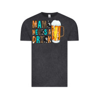 Vintage Black Mama Needs a Drink Vintage Tee - CowCowDesign