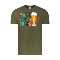 Vintage Olive Mama Needs a Drink Vintage Tee - CowCowDesign