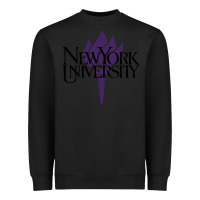 Black New York University Heavyweight Sweatshirt - artisFamous