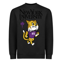 Black New York University Heavyweight Sweatshirt - artisFamous