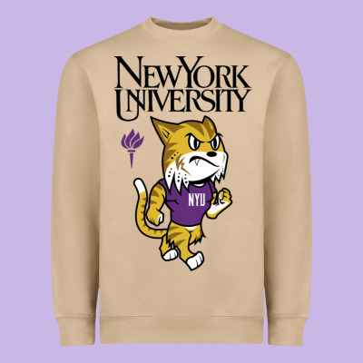 New York University Heavyweight Sweatshirt Designed By Artisfamous