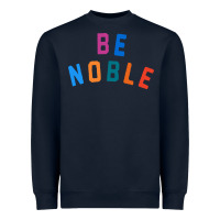 Navy be noble tee Heavyweight Sweatshirt - artisFamous
