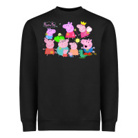 Black Peppa Pig Heavyweight Sweatshirt - artisFamous