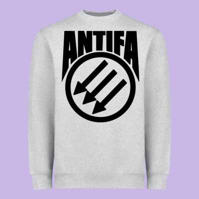Anti Blue Check Action Heavyweight Sweatshirt Designed By Artisfamous