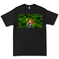 Black wizard girl and cat Premium Tee - TumblerDesignByShophia