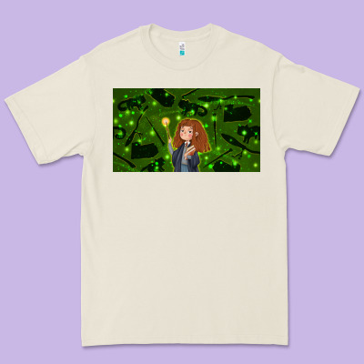Wizard Girl And Cat Premium Tee Designed By Tumblerdesignbyshophia