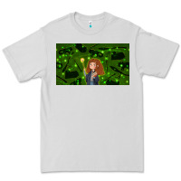 Dove Grey wizard girl and cat Premium Tee - TumblerDesignByShophia