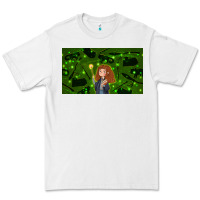White wizard girl and cat Premium Tee - TumblerDesignByShophia