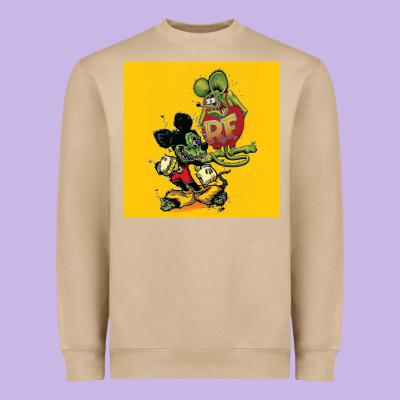 Rat Fink 02 Heavyweight Sweatshirt Designed By Artisfamous