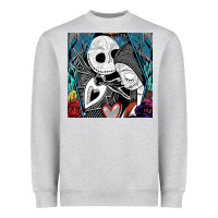 Heather Grey the nightmare before christmas 2 Heavyweight Sweatshirt - artisFamous