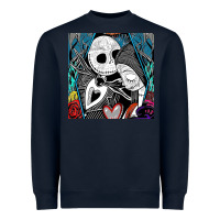 Navy the nightmare before christmas 2 Heavyweight Sweatshirt - artisFamous