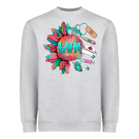 Heather Grey western licensed vocational nurse medical instruments Heavyweight Sweatshirt - BarkalooDesign