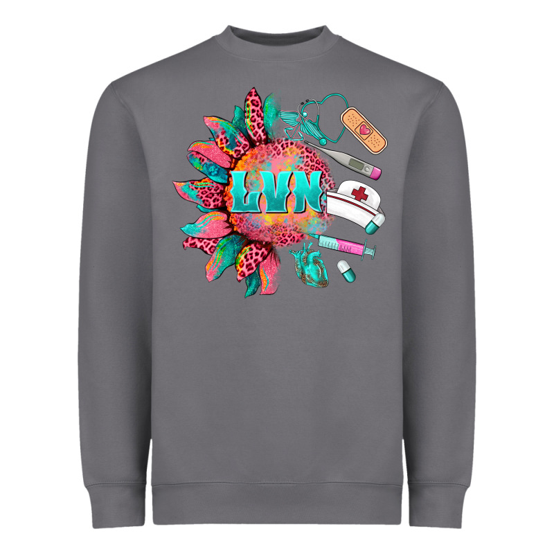 Western Licensed Vocational Nurse Medical Instruments Heavyweight Sweatshirt by BarkalooDesign | Teevron