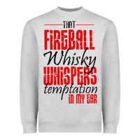 Heather Grey fireball whisky whispers Heavyweight Sweatshirt - artisFamous