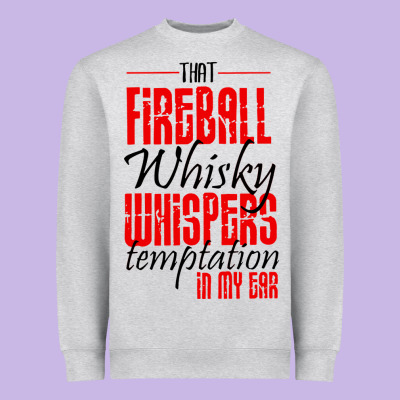 Fireball Whisky Whispers Heavyweight Sweatshirt Designed By Artisfamous
