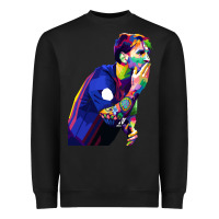 Black LIONEL MESSI Heavyweight Sweatshirt - artisFamous