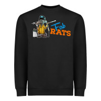 Black fabrats Heavyweight Sweatshirt - artisFamous