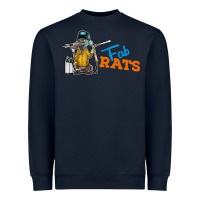 Navy fabrats Heavyweight Sweatshirt - artisFamous