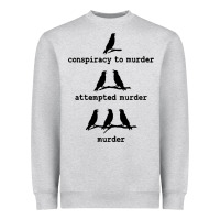 Heather Grey attempted murder cute Heavyweight Sweatshirt - artisFamous