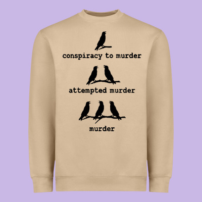 Attempted Murder Cute Heavyweight Sweatshirt Designed By Artisfamous