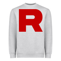 Heather Grey r is team rocket Heavyweight Sweatshirt - artisFamous