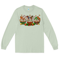 Matcha christmas cupcake with gingerbreads bbs Long Sleeve Tee - BundleAndBundleShop