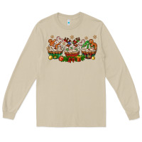 Mushroom christmas cupcake with gingerbreads bbs Long Sleeve Tee - BundleAndBundleShop