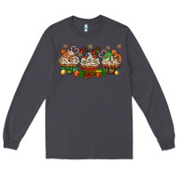 Smoke christmas cupcake with gingerbreads bbs Long Sleeve Tee - BundleAndBundleShop