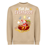 Mushroom cats for everybody cat christmas ugly christmas sweatshirt Heavyweight Sweatshirt - artisFamous