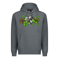 Rock western cowhide leopard glitter shamrocks Premium Hoodie - Jasminsmagicworld