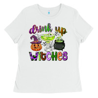 White drink up witches Ladies Tee - CowGirlArtShop