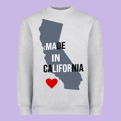 Made In California Heavyweight Sweatshirt Designed By Artisfamous