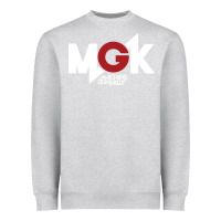 Heather Grey machine gun Heavyweight Sweatshirt - artisFamous