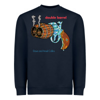 Navy Double Barrel Heavyweight Sweatshirt - artisFamous