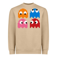 Mushroom pacman ghosts cool retro 80s Heavyweight Sweatshirt - artisFamous
