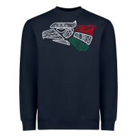 Navy mexico flag Heavyweight Sweatshirt - artisFamous