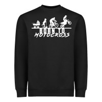 Black motocross motocicleta evolución offroad Heavyweight Sweatshirt - artisFamous