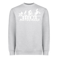 Heather Grey motocross motocicleta evolución offroad Heavyweight Sweatshirt - artisFamous
