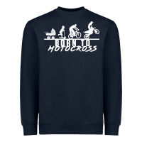 Navy motocross motocicleta evolución offroad Heavyweight Sweatshirt - artisFamous
