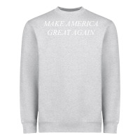 Heather Grey make america great again Heavyweight Sweatshirt - artisFamous