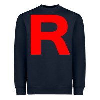 Navy team rocket long sleeve t shirt Heavyweight Sweatshirt - artisFamous