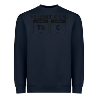 Navy mens the element of chill thc marijuana joke black Heavyweight Sweatshirt - artisFamous