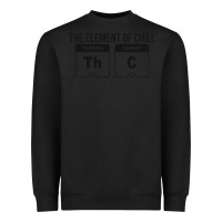 Black mens the element of chill thc marijuana joke black Heavyweight Sweatshirt - artisFamous