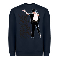 Navy Michael Jackson Heavyweight Sweatshirt - artisFamous