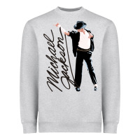 Heather Grey Michael Jackson Heavyweight Sweatshirt - artisFamous
