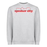 Heather Grey speaker city Heavyweight Sweatshirt - artisFamous