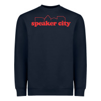 Navy speaker city Heavyweight Sweatshirt - artisFamous