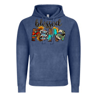 Vintage Denim Western Blessed Mama Mother's Day Vintage Hoodie - FaDigitalArtStudio