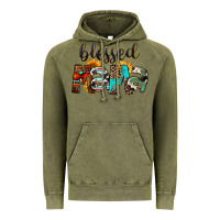 Vintage Olive Western Blessed Mama Mother's Day Vintage Hoodie - FaDigitalArtStudio