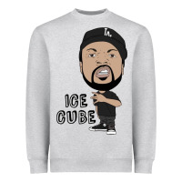 Heather Grey Ice Cube Heavyweight Sweatshirt - artisFamous